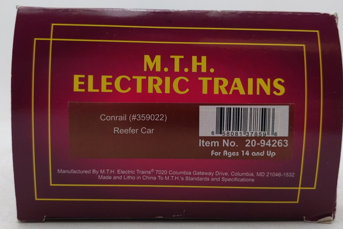 MTH 20-94263 O Conrail Reefer Car #359022