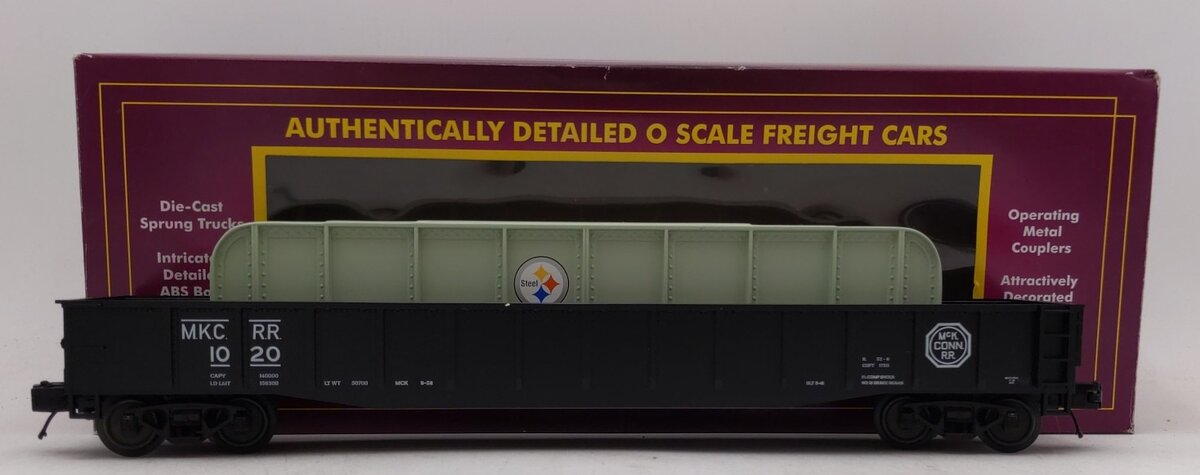 MTH 20-95369 O McKeesport Connecting Railroad Gondola w/Bridge Girder #1020 EX/Box