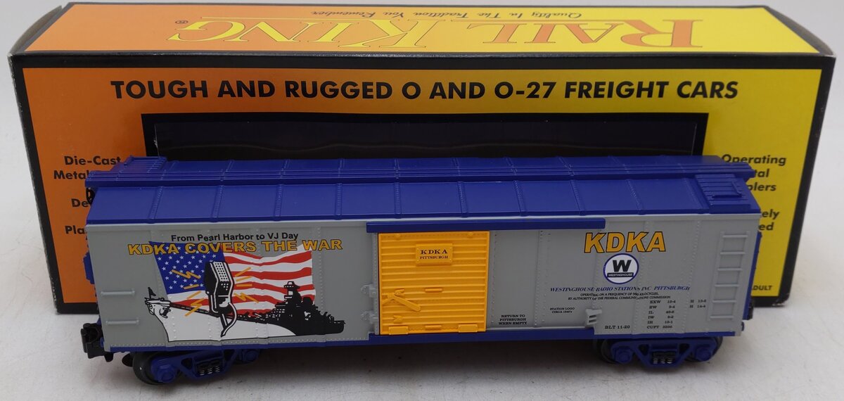 MTH 30-74227 O Gauge KDKA World War II Boxcar EX/Box