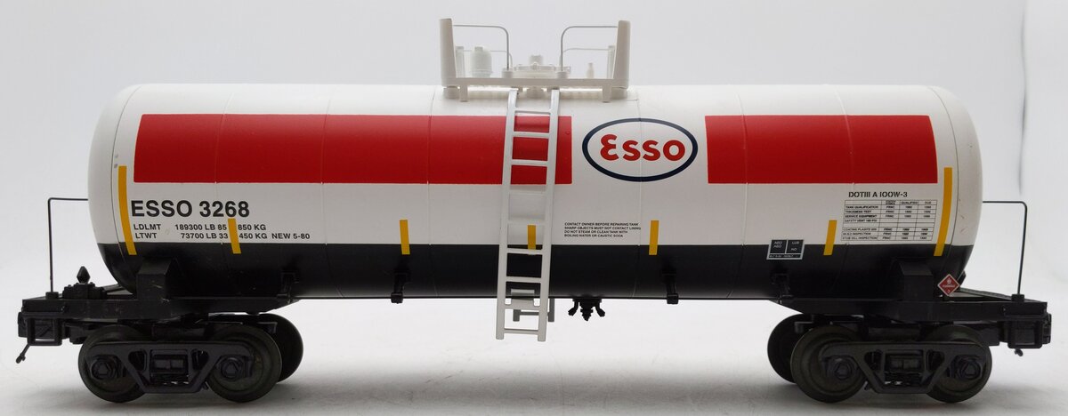 MTH 20-96228 O Gauge Esso Single Dome Tank Car #3268 LN/Box