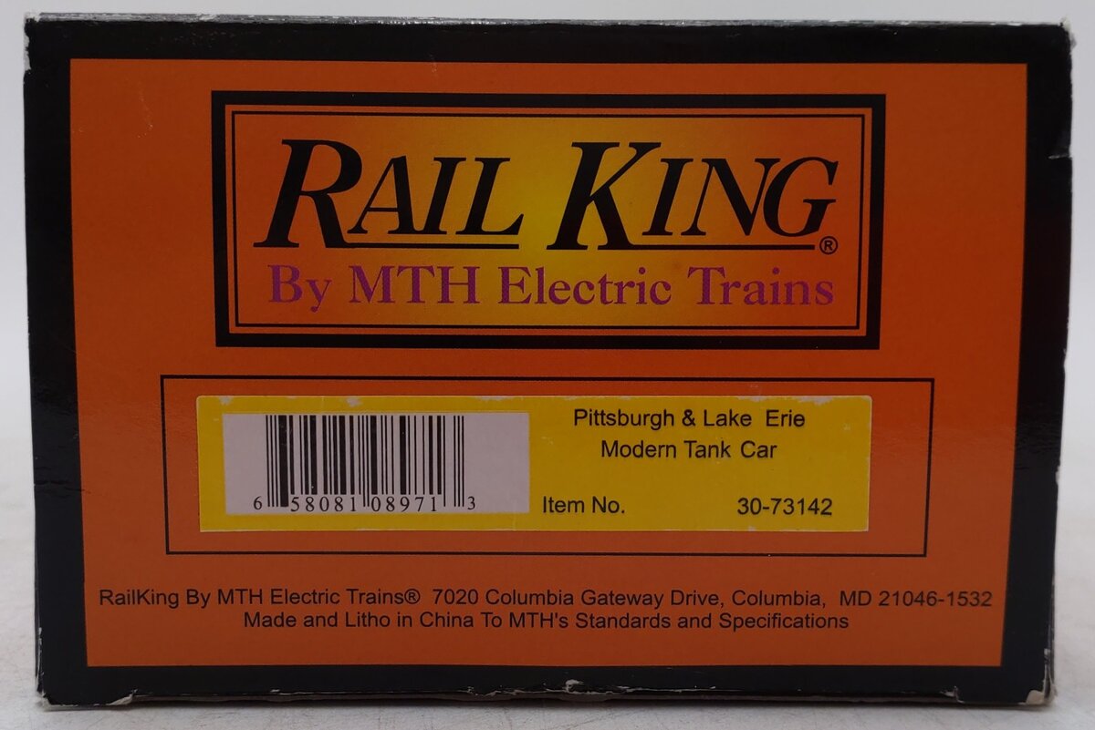 MTH 30-73142 O Gauge Pittsburgh & Lake Erie Modern Tank Car #895845 EX/Box
