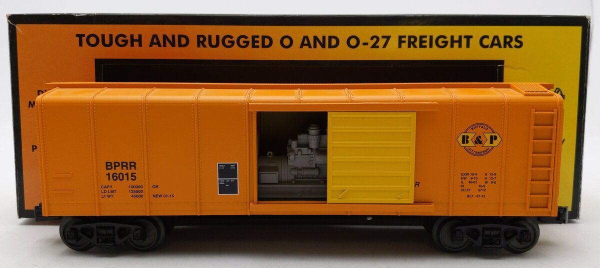 MTH 30-74804 O Buffalo & Pittsburgh Rounded Roof Boxcar w/Generator #16015 LN/Box