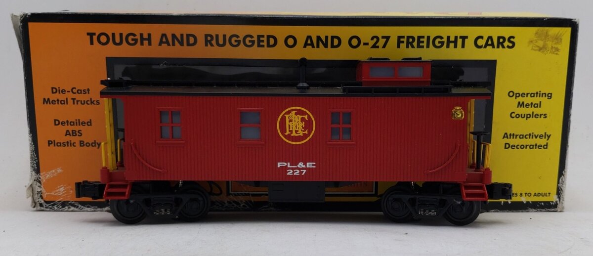MTH 30-4106C O Gauge Pittsburg & Lake Erie Woodsided Caboose #227 EX/Box