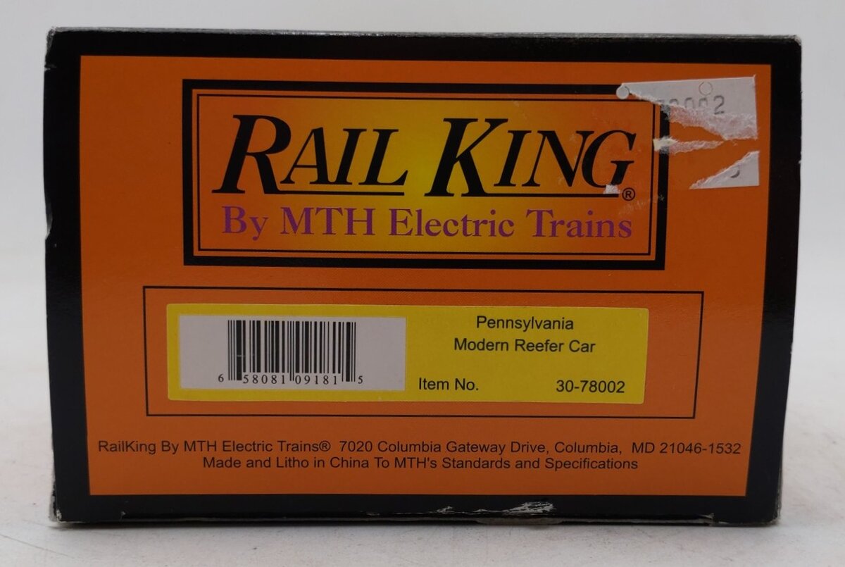 MTH 30-78002 O Gauge Pennsylvania RR Modern Reefer Car #609355 EX/Box