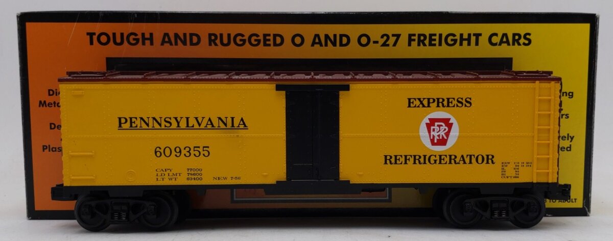 MTH 30-78002 O Gauge Pennsylvania RR Modern Reefer Car #609355 EX/Box