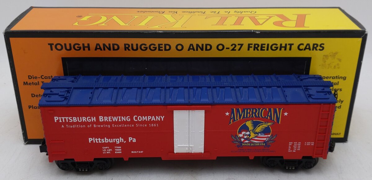 MTH 30-7840 O Gauge American Beer Refrigerator Car EX/Box