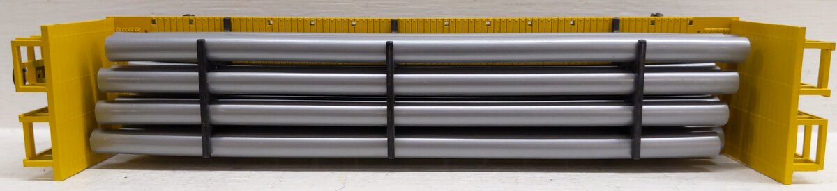 MTH 30-76504 O Pennsylvania Bulkhead Flat w/Pipe Load #494245