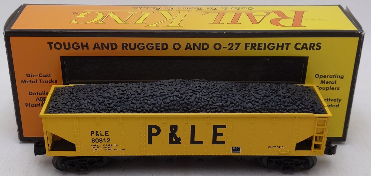 MTH 30-75425 O P&LE 4-Bay Hopper #80812 EX/Box