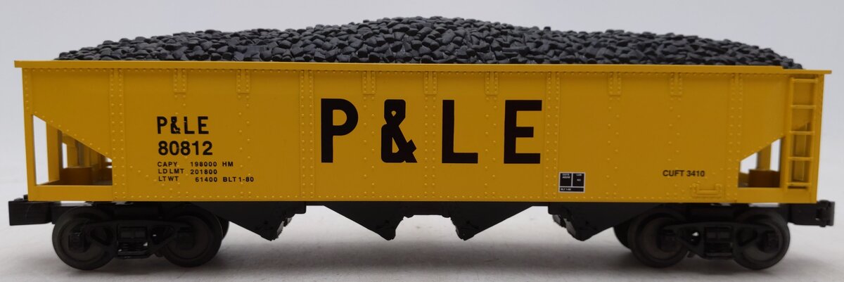MTH 30-75425 O P&LE 4-Bay Hopper #80812 EX/Box