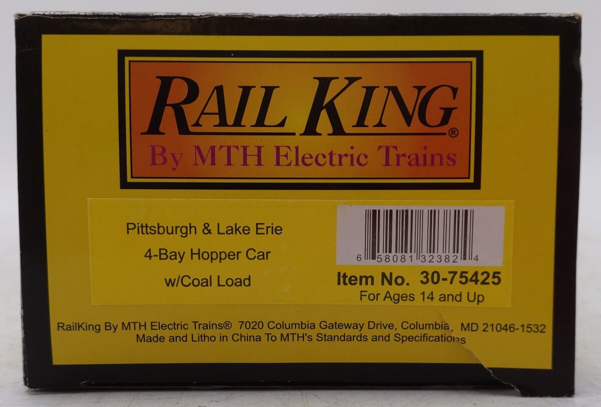 MTH 30-75425 O P&LE 4-Bay Hopper #80812 EX/Box