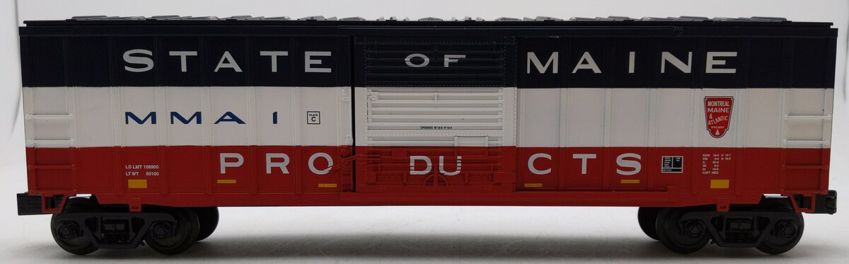 MTH 30-74631 O Gauge Montreal Maine & Atlantic 50' Modern Boxcar LN/Box