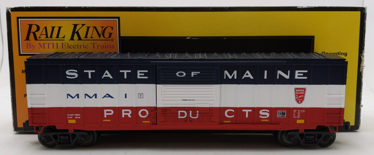 MTH 30-74631 O Gauge Montreal Maine & Atlantic 50' Modern Boxcar LN/Box