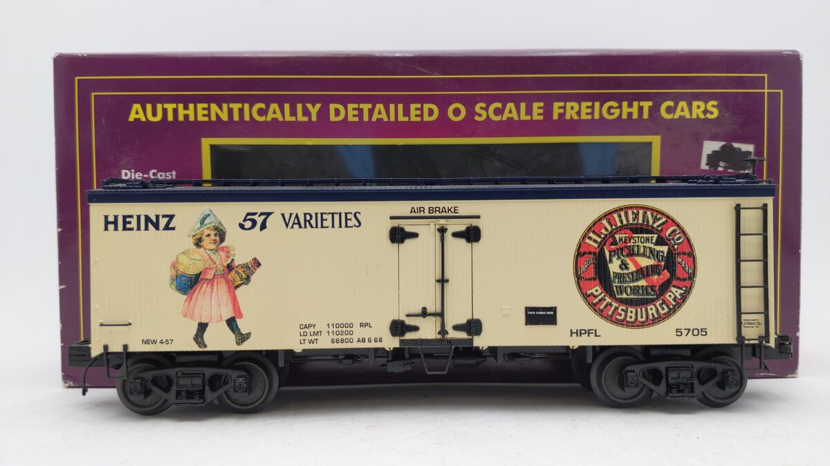 MTH 20-94331 Heinz 36' Woodsided Reefer Car EX/Box