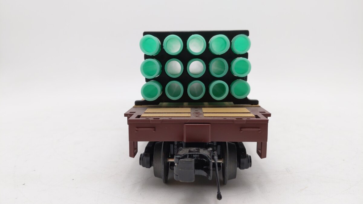 MTH 20-90775F O Norfolk Southern Flat Car w/ Pipe Load #101106 LN/Box