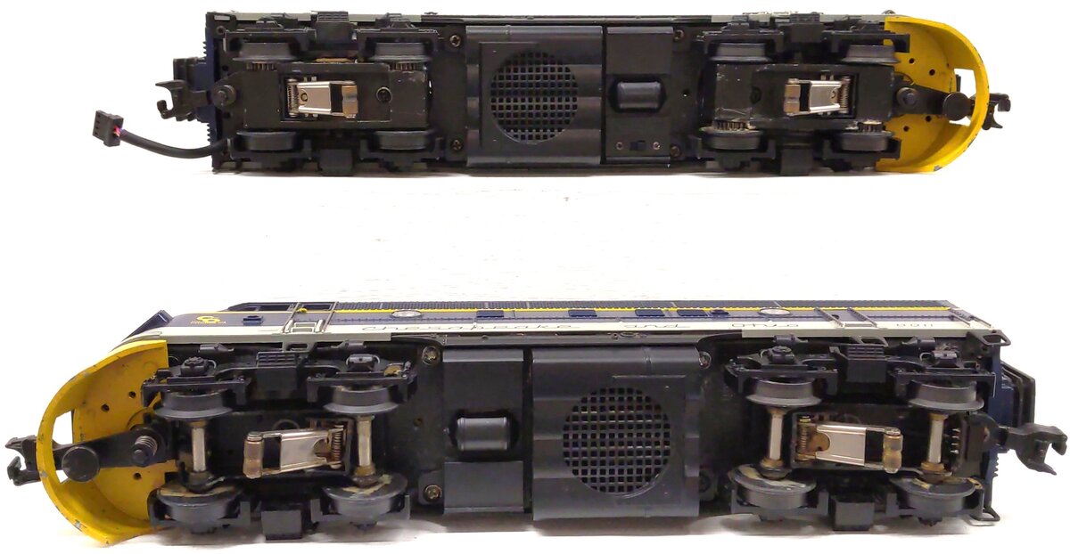 MTH 20-2125-1 O C&O F-3 AA Diesel Engine Set w/PS1 #8010/8011 EX