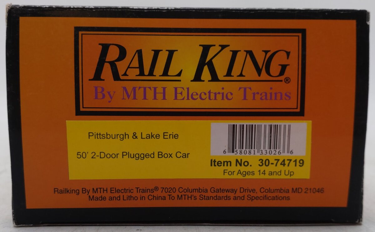 MTH 30-74719 P&LE 50' DD BOXCAR