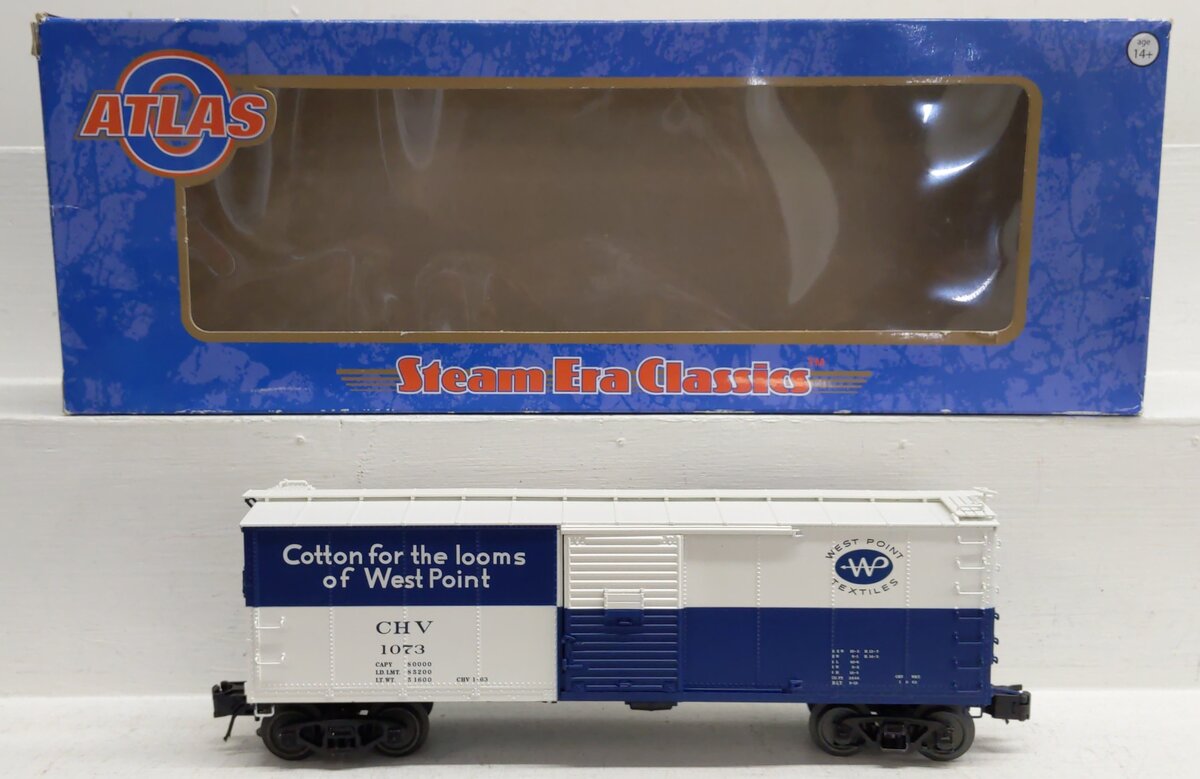 Atlas 3002617-1 O Gauge (2-Rail) Chattahoochee Valley Rebuilt Boxcar #1073 EX/Box
