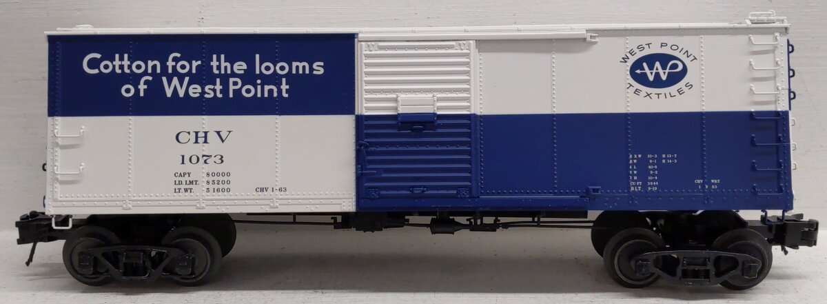Atlas 3002617-1 O Gauge (2-Rail) Chattahoochee Valley Rebuilt Boxcar #1073 EX/Box