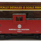 MTH 20-9103 O Norfolk and Western Extended Vision Caboose #562624 EX/Box