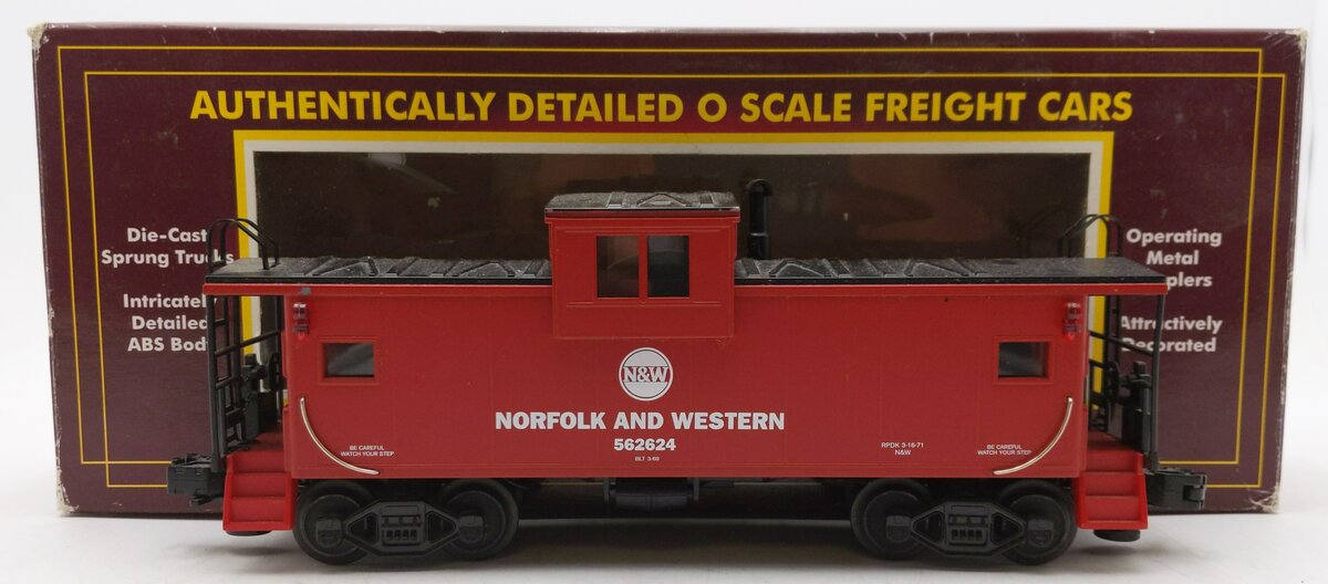 MTH 20-9103 O Norfolk and Western Extended Vision Caboose #562624 EX/Box