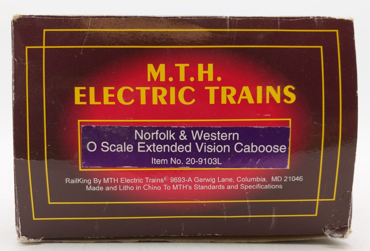 MTH 20-9103 O Norfolk and Western Extended Vision Caboose #562624 EX/Box