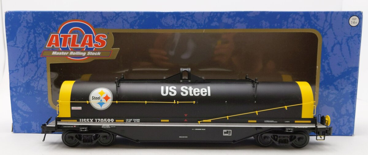 Atlas 3001719-8 O 42' Coil Steel Car US Steel #170599 3-Rail VG/Box
