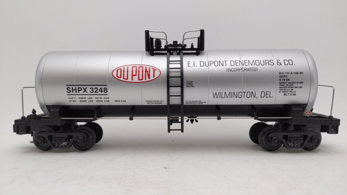 MTH 20-96057 O Gauge DuPont Tank Car #3248 EX/Box
