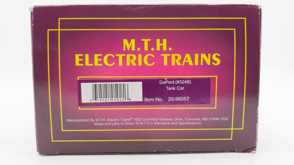 MTH 20-96057 O Gauge DuPont Tank Car #3248 EX/Box