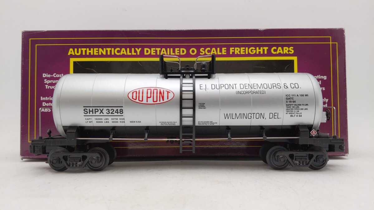 MTH 20-96057 O Gauge DuPont Tank Car #3248 EX/Box