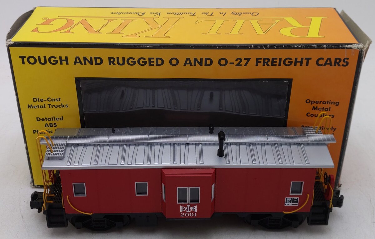 MTH 30-77039 O Bessemer and Lake Erie Bay Window Caboose #2001 EX/Box