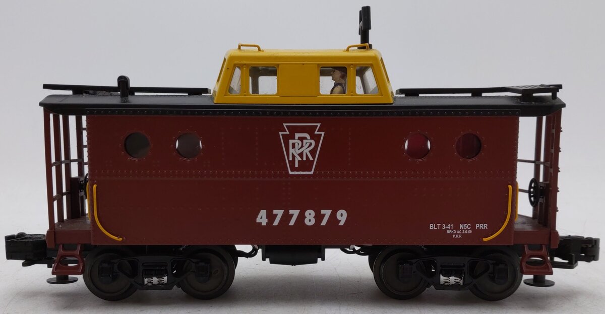 MTH 30-7730 O Gauge Pennsylvania N5C Porthole Illuminated Caboose #477879 EX/Box