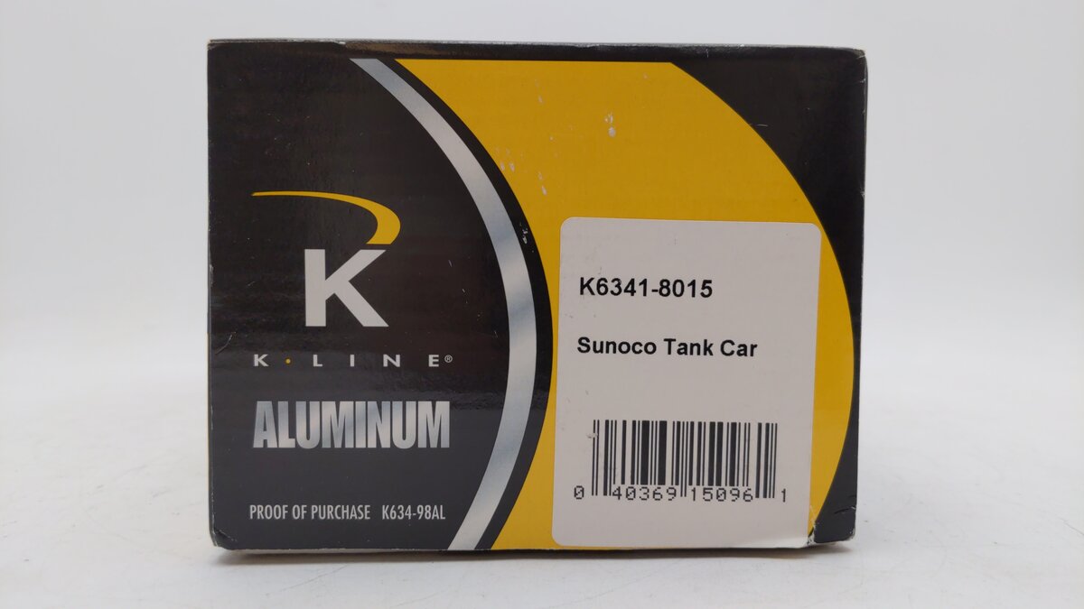 K-Line K6341-8015 O Gauge Sunoco Single Dome Aluminum Tank Car #89022 EX/Box