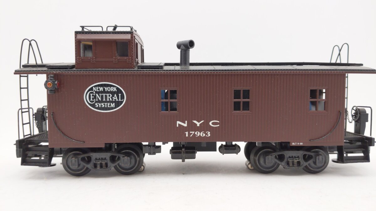 K-Line K616-1751 O Gauge New York Central Woodside Cupola Caboose #17963 w/Smoke EX/Box