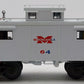 Atlas 6677 O Gauge Monongahela RW&B NE-6 Lighted Caboose (3-Rail) #64 EX/Box