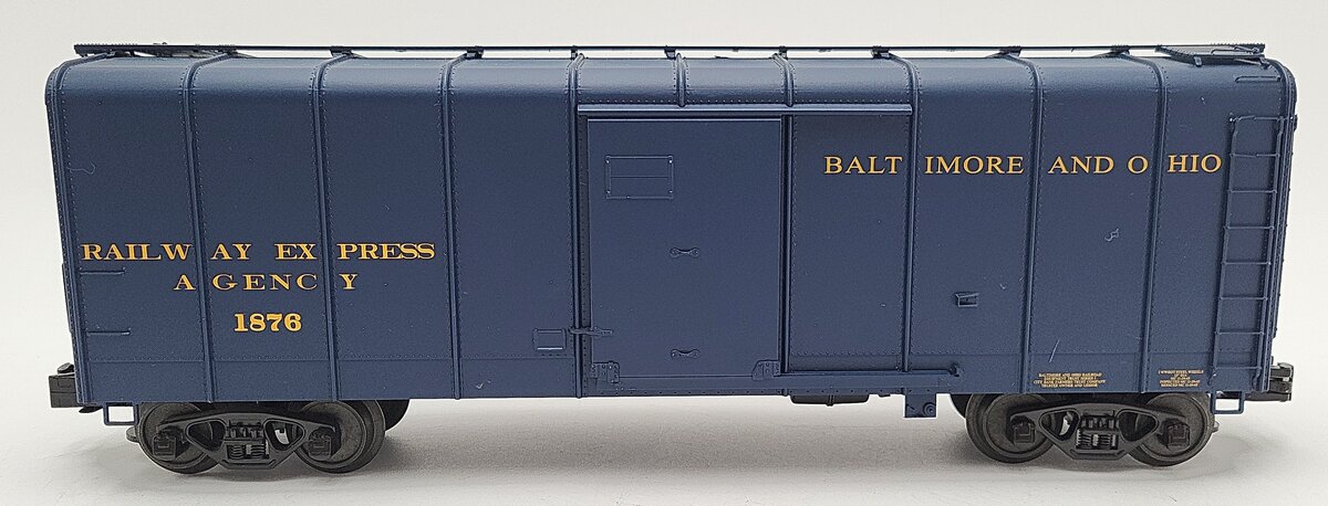 Weaver G23008 Baltimore & Ohio (Royal Blue) Wagontop Boxcar (3-Rail) EX/Box