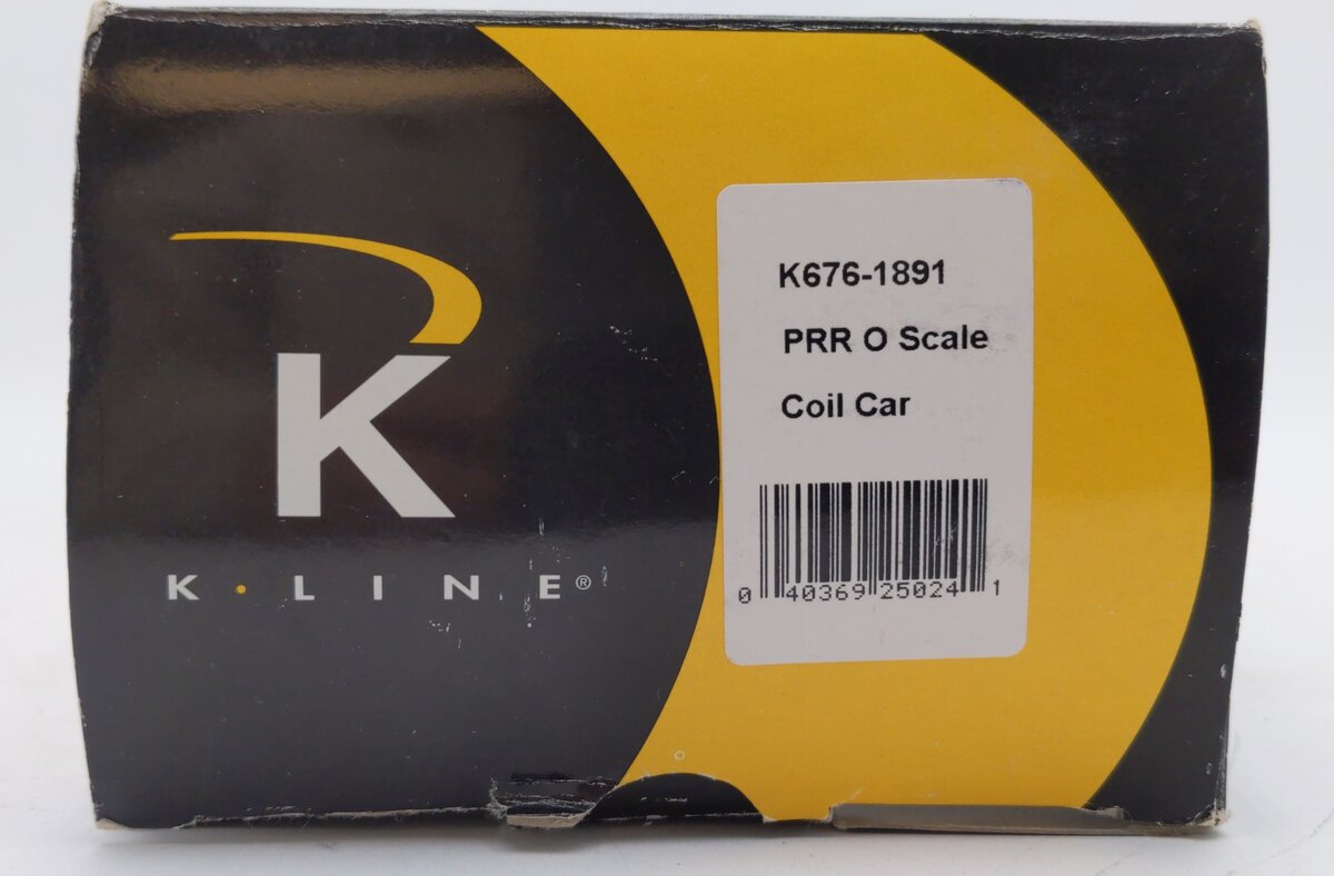 K-Line K676-1891 O Gauge Pennsylvania Coil Car #387010 EX/Box