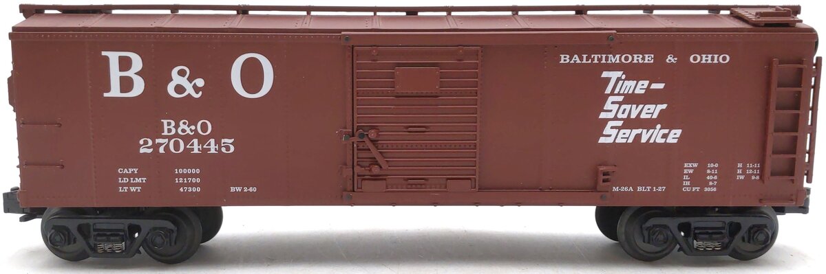 MTH 30-8405 Baltimore & Ohio Die-Cast Boxcar LN