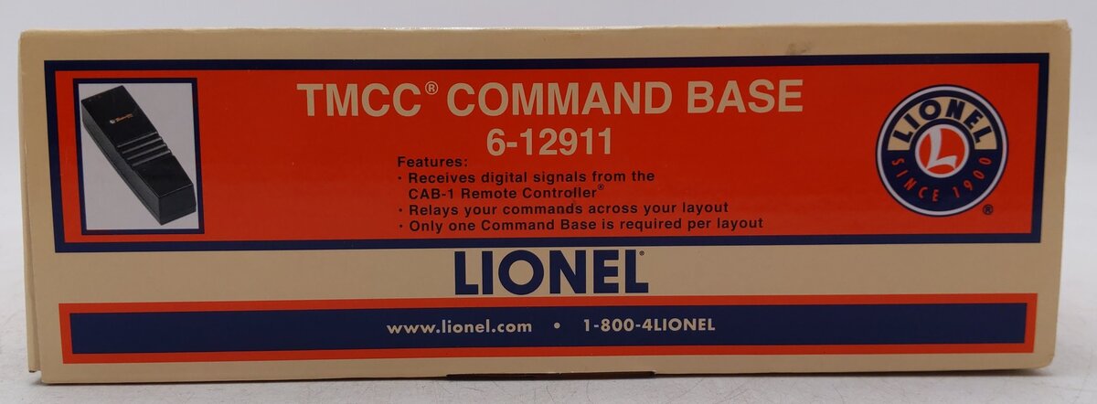 Lionel 6-12911 O Gauge TMCC Trainmaster Command Base EX/Box