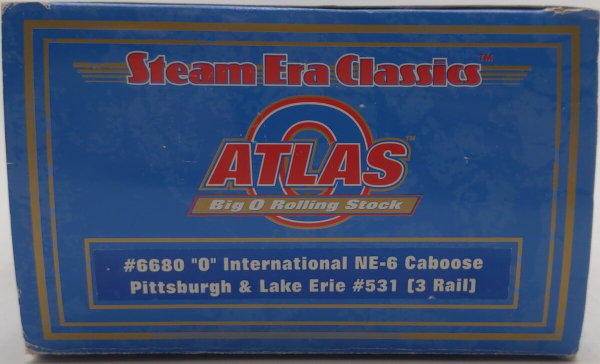 Atlas 6680 O Pittsburgh & Lake Erie International NE-6 Caboose #531 (3-Rail) EX/Box