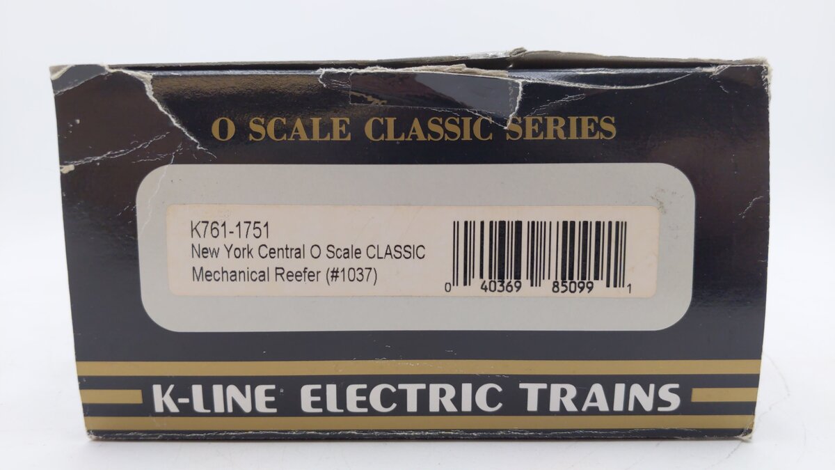 K-Line K761-1751 New York Central Mechanical Reefer #1037 LN/Box