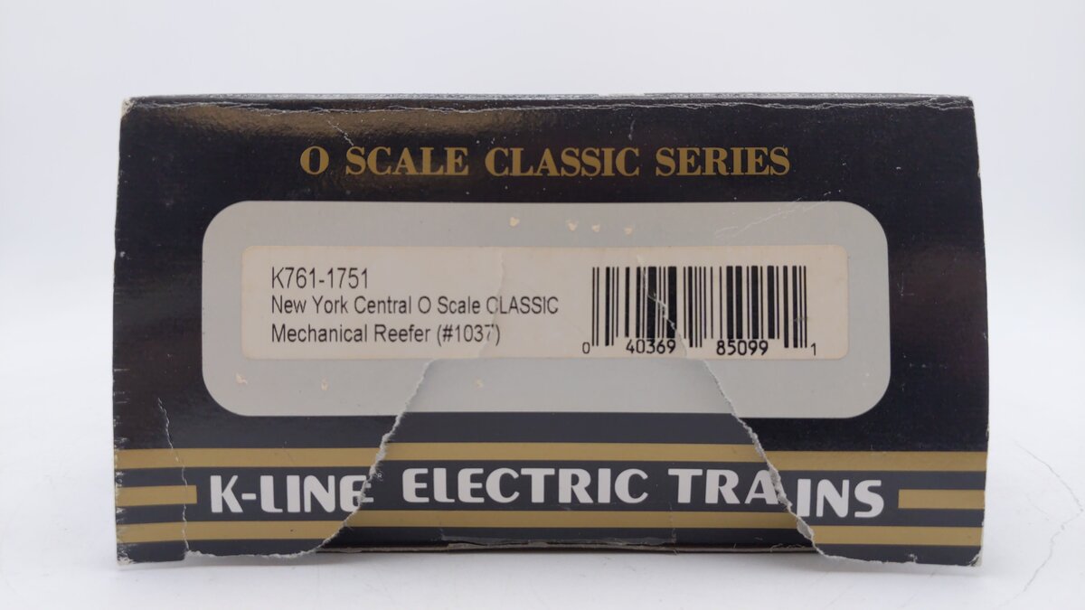 K-Line K761-1751 New York Central Mechanical Reefer #1037 LN/Box