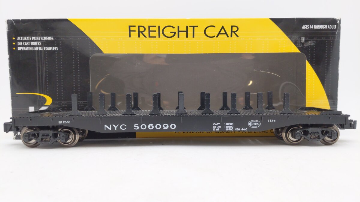 K-Line 6-22301 NYC Flat Car #506090 LN/Box