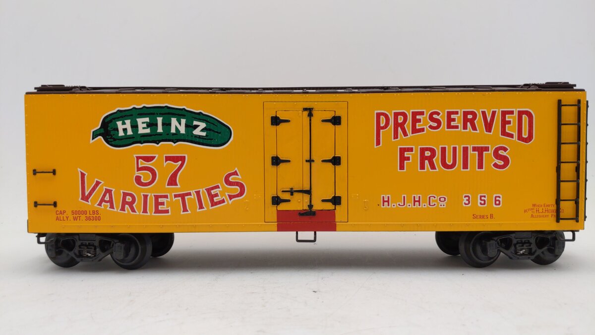 K-Line K762-5202 O Gauge Heinz Wood-Sided Refrigerator Car LN/Box