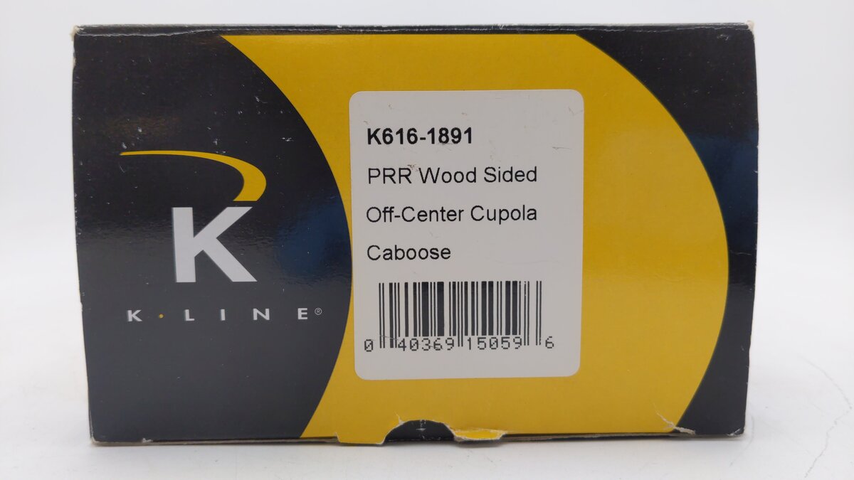 K-Line K616-1891 O Gauge Pennsylvania Railroad Illuminated Caboose EX/Box