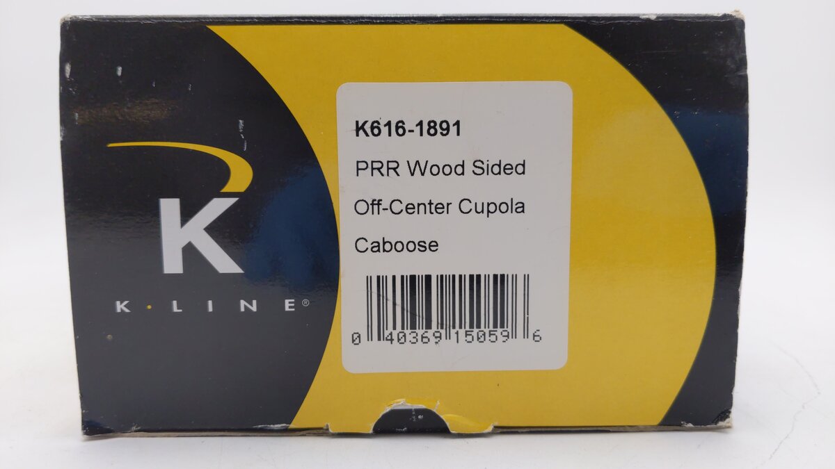 K-Line K616-1891 O Gauge Pennsylvania Railroad Illuminated Caboose EX/Box