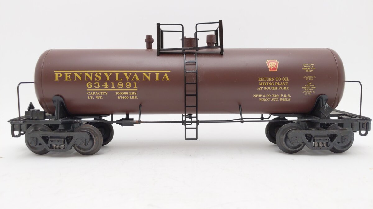 K-Line K6341-1891 O Gauge Pennsylvania Classic Single Dome Tank Car EX/Box