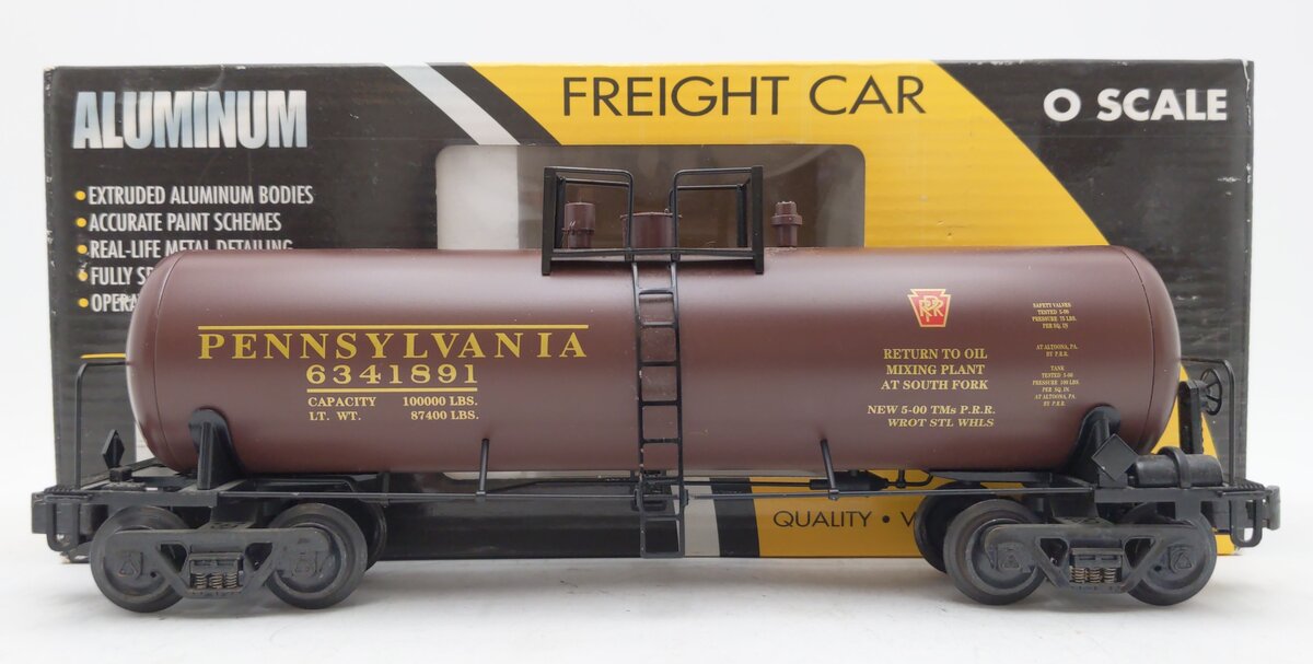 K-Line K6341-1891 O Gauge Pennsylvania Classic Single Dome Tank Car EX/Box