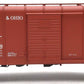 Weaver G23003 O B&O Wagontop Box Car / Box Car Red - Flat Panel Door (3Rail) EX