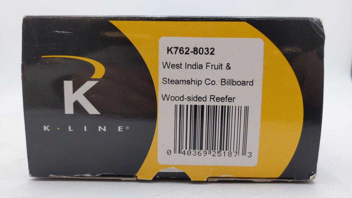 K-Line K762-8032 O Gauge WIF Billboard Wood-Sided Reefer #724 EX/Box