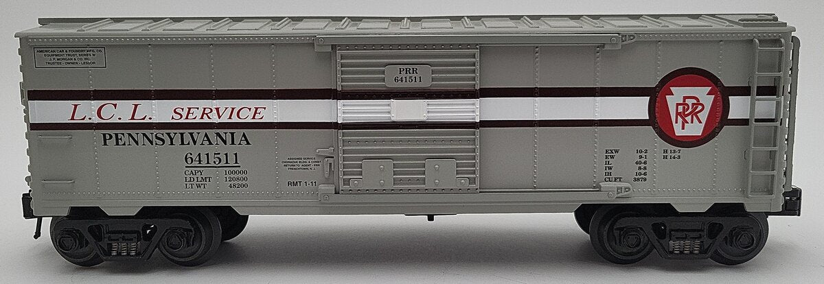 O-Line OLR150 O Gauge PRR L.C.L Service Boxcar #641511 LN/Box